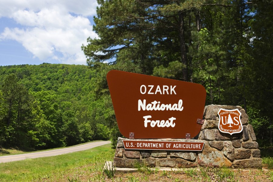 Ozark National Forest sign